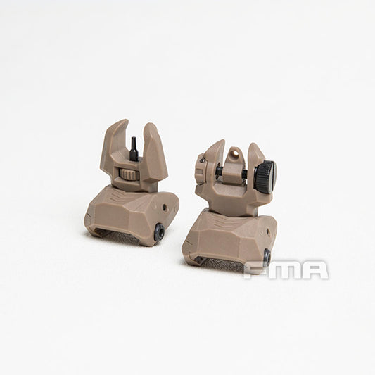FMA FAB Defense Front & Rear Backup Sight Sets - TAN TB1358 - APEXTAC GEAR