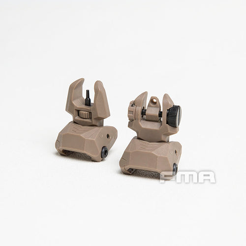 FMA FAB Defense Front & Rear Backup Sight Sets - TAN TB1358 - APEXTAC GEAR