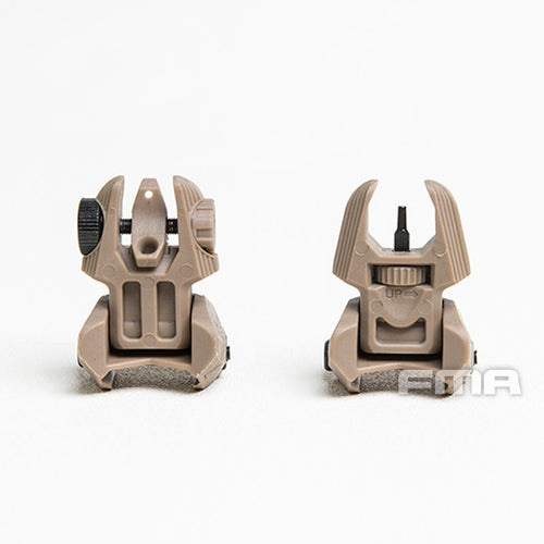FMA FAB Defense Front & Rear Backup Sight Sets - TAN TB1358 - APEXTAC GEAR