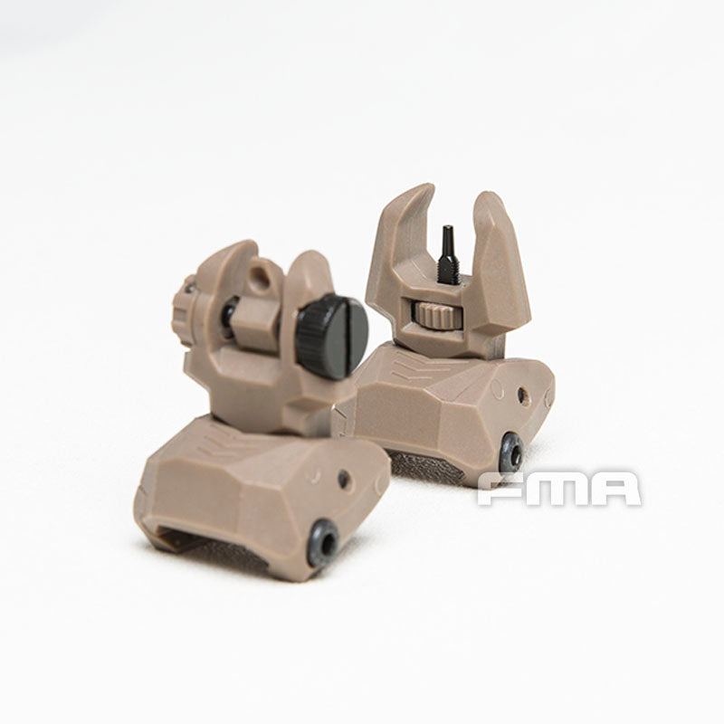 FMA FAB Defense Front & Rear Backup Sight Sets - TAN TB1358 - APEXTAC GEAR
