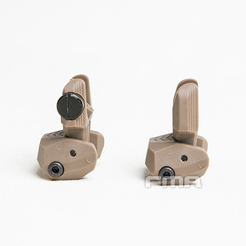FMA FAB Defense Front & Rear Backup Sight Sets - TAN TB1358 - APEXTAC GEAR