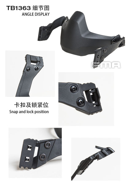FMA Half Seal Mask(Folding)For Tactical Helmet A DE/BK/FG (TB1363) - APEXTAC GEAR
