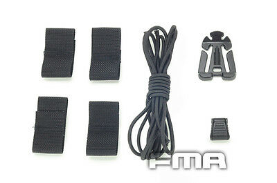 FMA Helmet Modified with Rubber Suits - BK (TB783) - APEXTAC GEAR