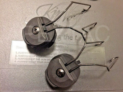 FMA MSA Sordin Type Headset Adaptor for ARC Helmet Rail - BLACK (TB398) - APEXTAC GEAR