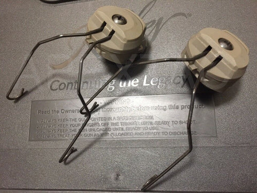 FMA MSA Sordin Type Headset Adaptor for ARC Helmet Rail - FG Green (TB399) - APEXTAC GEAR