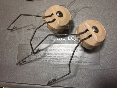 FMA MSA Sordin Type Headset Adaptor for ARC Helmet Rail - TAN (TB397) - APEXTAC GEAR