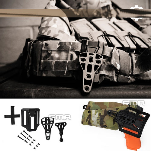 FMA Trifecta Connection Auxiliary Pouch Holster Adaptor for Belt - BLACK (TB1040) - APEXTAC GEAR