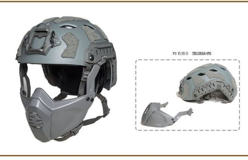 TMC Airsoft Guide Rail Connect Half Face Mask For SF Tactical TMC Airsoft Guide Rail Connect Half Face Mask For SF Tactical