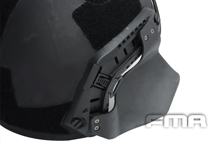 FMA Side Face Cover for ARC Helmet Rail - BLACK (TB295) - APEXTAC GEAR