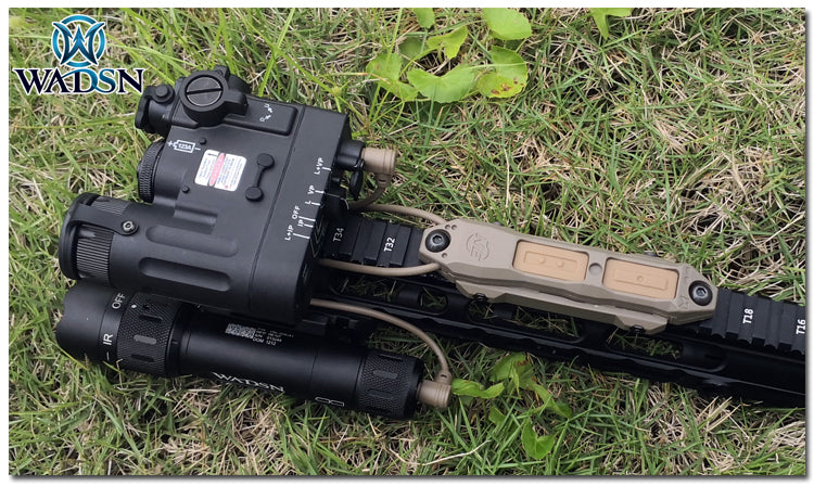 WADSN AUGMENTED Dual Remote Pressure Pad Switch for Surefire / PEQ - BLACK (WNE04040) - APEXTAC GEAR