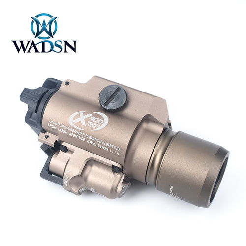 WADSN X400 Tactical LED Pistol Light w/ Red Laser - TAN (WD04005) - APEXTAC GEAR