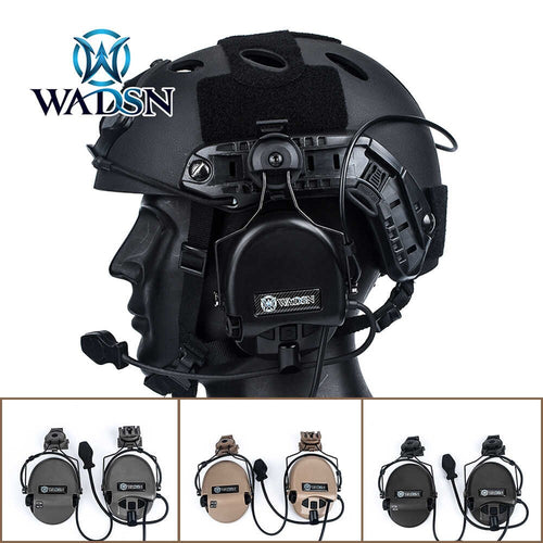 WADSN SORDIN Style Headset with  Helmet Rail Adaptor Basic Ver. (WZ191) - APEXTAC GEAR