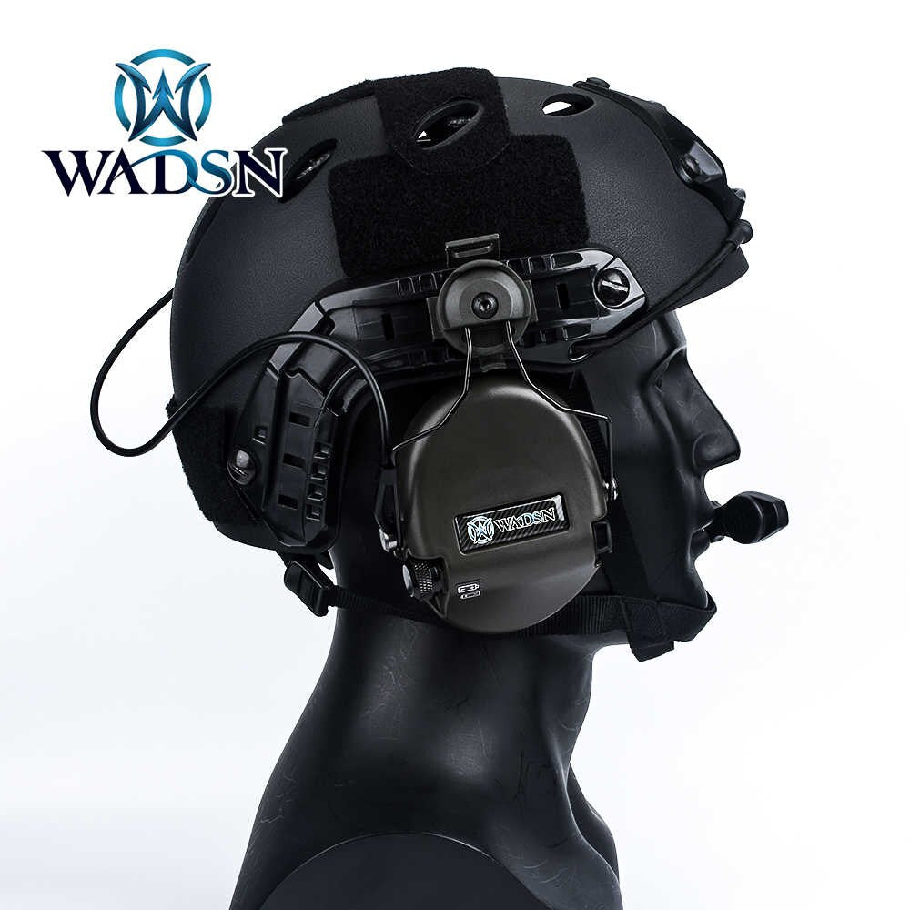 WADSN SORDIN Style Headset with  Helmet Rail Adaptor Basic Ver. (WZ191) - APEXTAC GEAR