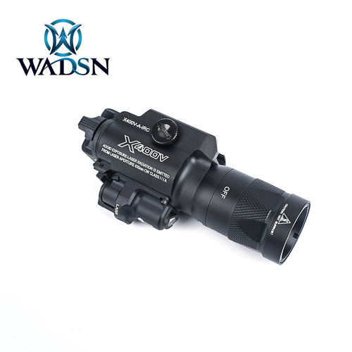 WADSN X400V Tactical LED Pistol Strobe Light w/ Red Laser - BLACK (WD04020) - APEXTAC GEAR