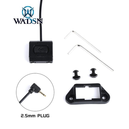 WADSN Mod Button Lite Rail Switch for PEQ Laser 2.5mm - BLACK - APEXTAC GEAR