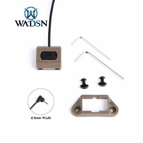 WADSN Mod Button Lite Rail Switch for PEQ Laser 2.5mm - TAN - APEXTAC GEAR