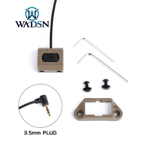 WADSN Mod Button Lite Rail Switch for PEQ Laser 3.5mm - TAN - APEXTAC GEAR