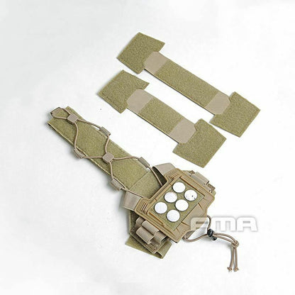 FMA Universal Agility Bridge Cover For Tactical Helmet w/ NVG Battery Pouch - APEXTAC GEAR