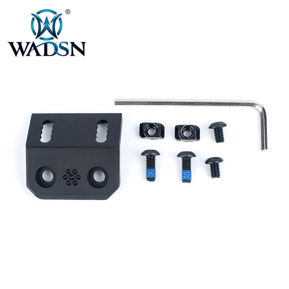 WADSN M-LOK / KEYMOD Offset Rail Light Mount - BLACK (WD02004) - APEXTAC GEAR