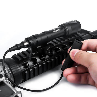 WADSN M600C SCOUT LIGHT Rail Mount Flashlight Single Pressure Pad Version - BLACK - APEXTAC GEAR