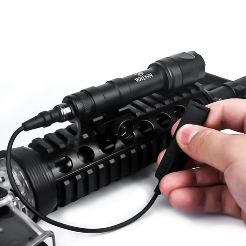 WADSN M600C SCOUT LIGHT Rail Mount Flashlight Single Pressure Pad Version - BLACK - APEXTAC GEAR