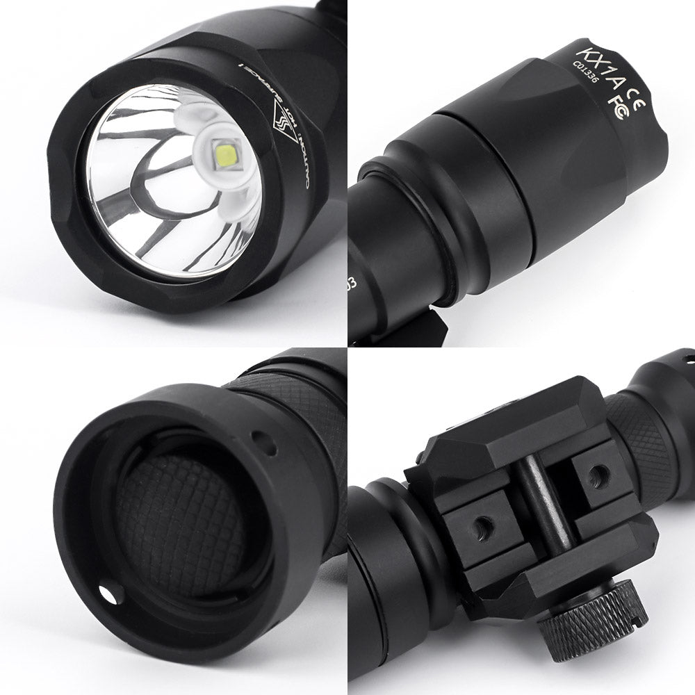 WADSN M300A Mini Scout Light LED Flashlight with Two Control Kit Version - BLACK - APEXTAC GEAR