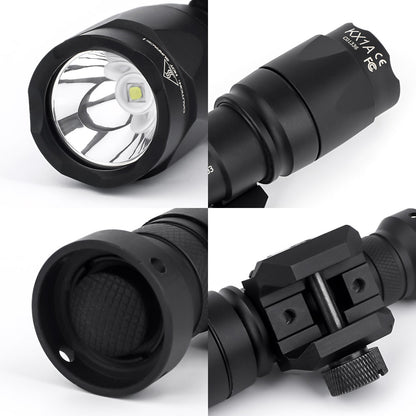 WADSN M300A Mini Scout Light LED Flashlight with Two Control Kit Version - BLACK - APEXTAC GEAR