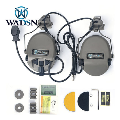 WADSN SORDIN Style Headset with  Helmet Rail Adaptor Basic Ver. (WZ191) - APEXTAC GEAR