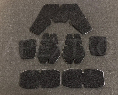 FMA CP helmet FXUKV group Loop Sticker Set - BLACK (TB961) - APEXTAC GEAR