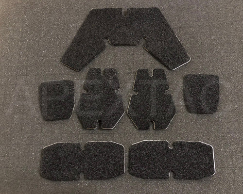 FMA CP helmet FXUKV group Loop Sticker Set - BLACK (TB961) - APEXTAC GEAR