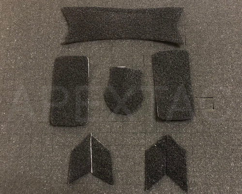 FMA Maritime Helmet Devil Loop Stickers Set Universal FXUKV - BLACK (TB876) - APEXTAC GEAR