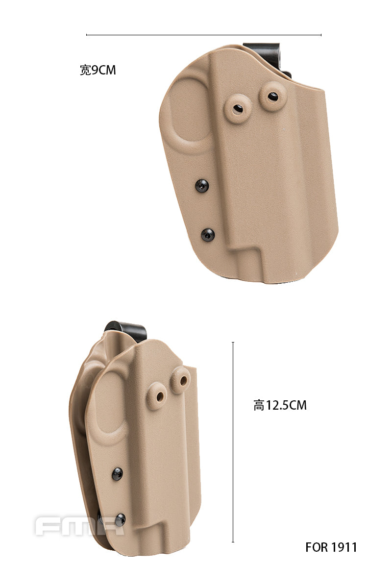 FMA KYDEX Holster for 1911 Series Black / DE / FG Green (TB1339) - APEXTAC GEAR