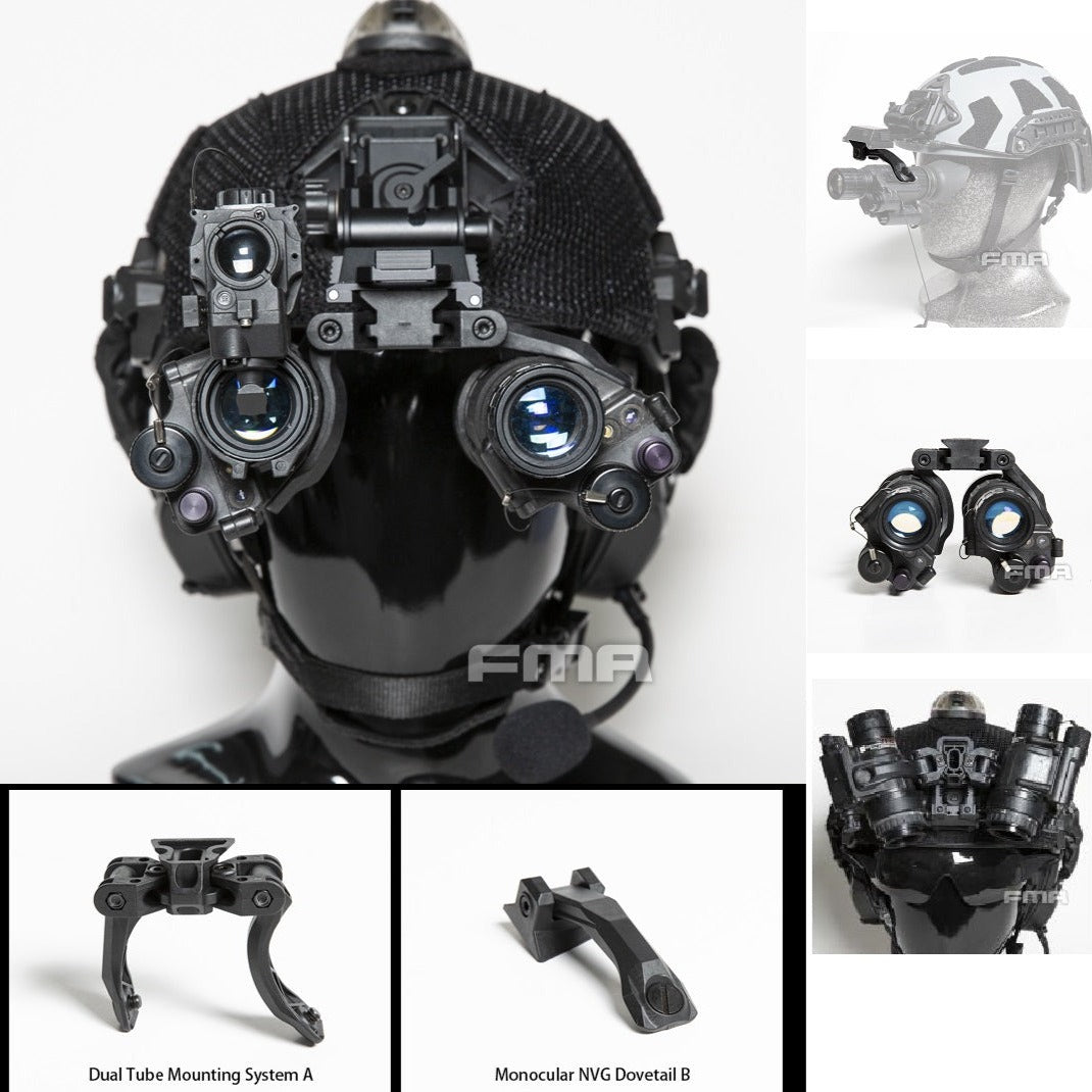 FMA AN PVS 14 Dual Tube Mounting System / Monocular NVG Dovetail Mount Only - APEXTAC GEAR
