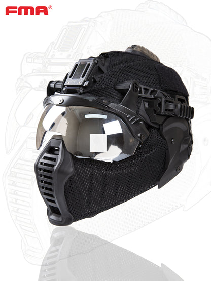 FMA EX Helmet All-Terrain Mandible Half Face Mask w/ Ear Face Protection TB1471 - APEXTAC GEAR