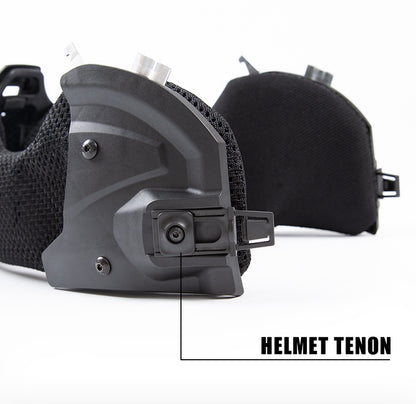 FMA EX Helmet All-Terrain Mandible Half Face Mask w/ Ear Face Protection TB1471 - APEXTAC GEAR