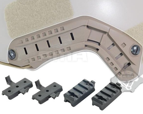 FMA ARC Helmet Rail Kit for OPS FAST Helmet - DE TAN (TB292) - APEXTAC GEAR