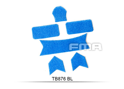 FMA Maritime Helmet Devil Loop Stickers Set Universal FXUKV - BLUE (TB876) - APEXTAC GEAR