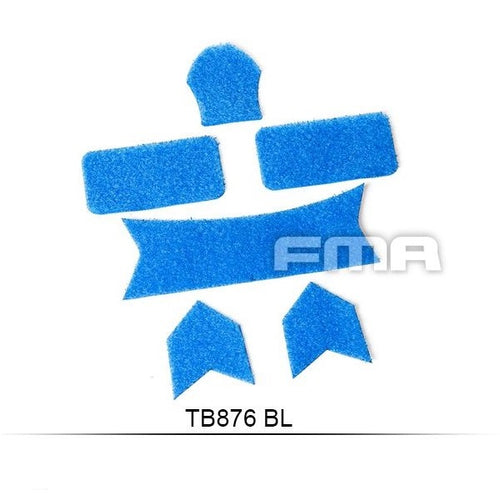 FMA Maritime Helmet Devil Loop Stickers Set Universal FXUKV - BLUE (TB876) - APEXTAC GEAR