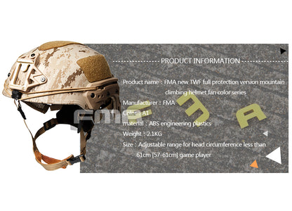FMA TWF Tactical EXF Ballistic Helmet (L/XL) - AOR1 (TB1268A) - APEXTAC GEAR