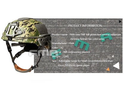 FMA TWF Tactical EXF Ballistic Helmet (L/XL) - AOR2 (TB1268A) - APEXTAC GEAR