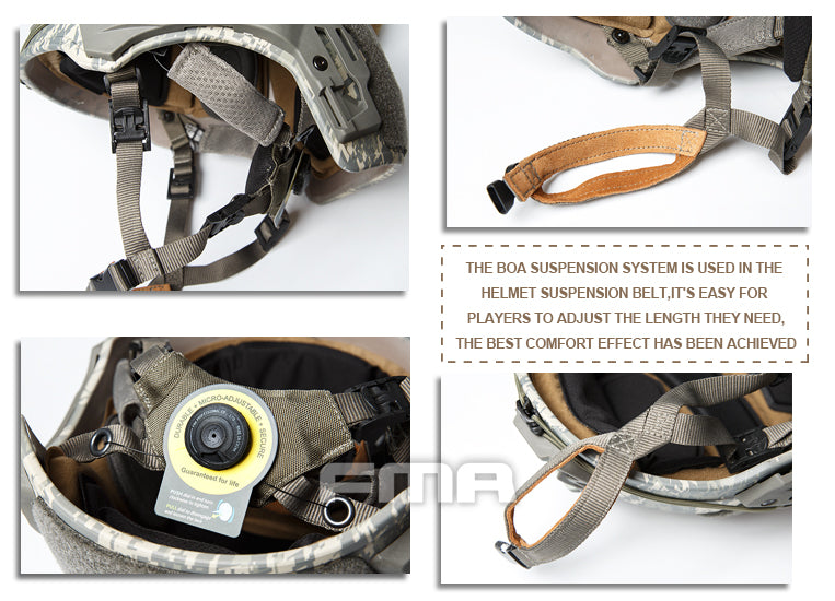 FMA TWF Tactical EXF Ballistic Helmet (L/XL) - ACU (TB1268A) - APEXTAC GEAR