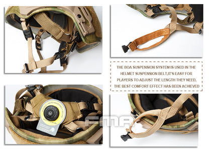FMA TWF Tactical EXF Ballistic Helmet (L/XL) - ATACS-FG (TB1268A) - APEXTAC GEAR