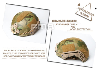 FMA TWF Tactical EXF Ballistic Helmet (L/XL) - ATACS-FG (TB1268A) - APEXTAC GEAR