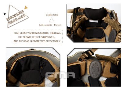 FMA TWF Tactical EXF Ballistic Helmet (L/XL) - ATACS (TB1268A) - APEXTAC GEAR