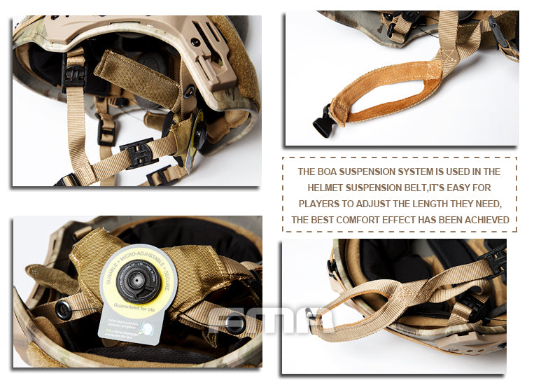 FMA TWF Tactical EXF Ballistic Helmet (L/XL) - ATACS (TB1268A) - APEXTAC GEAR