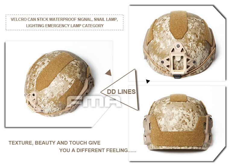 FMA TWF Tactical EXF Ballistic Helmet (L/XL) - Digital Desert (TB1268A) - APEXTAC GEAR