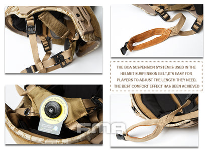FMA TWF Tactical EXF Ballistic Helmet (L/XL) - Digital Desert (TB1268A) - APEXTAC GEAR