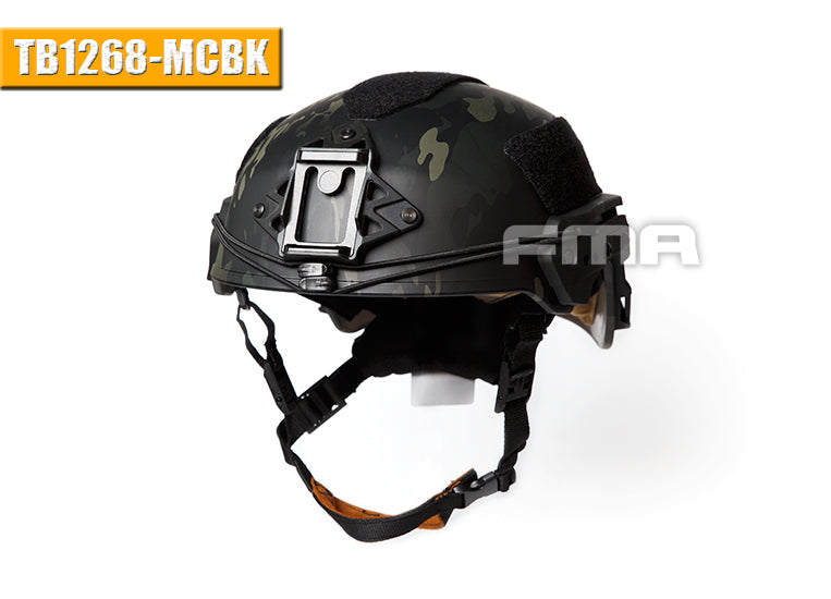 FMA TWF Tactical EXF Ballistic Helmet (L/XL) - Multicam BLACK (TB1268A) - APEXTAC GEAR