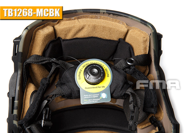 FMA TWF Tactical EXF Ballistic Helmet (L/XL) - Multicam BLACK (TB1268A) - APEXTAC GEAR