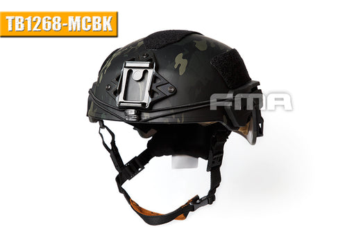 FMA TWF Tactical EXF Ballistic Helmet (L/XL) - Multicam BLACK (TB1268A) - APEXTAC GEAR